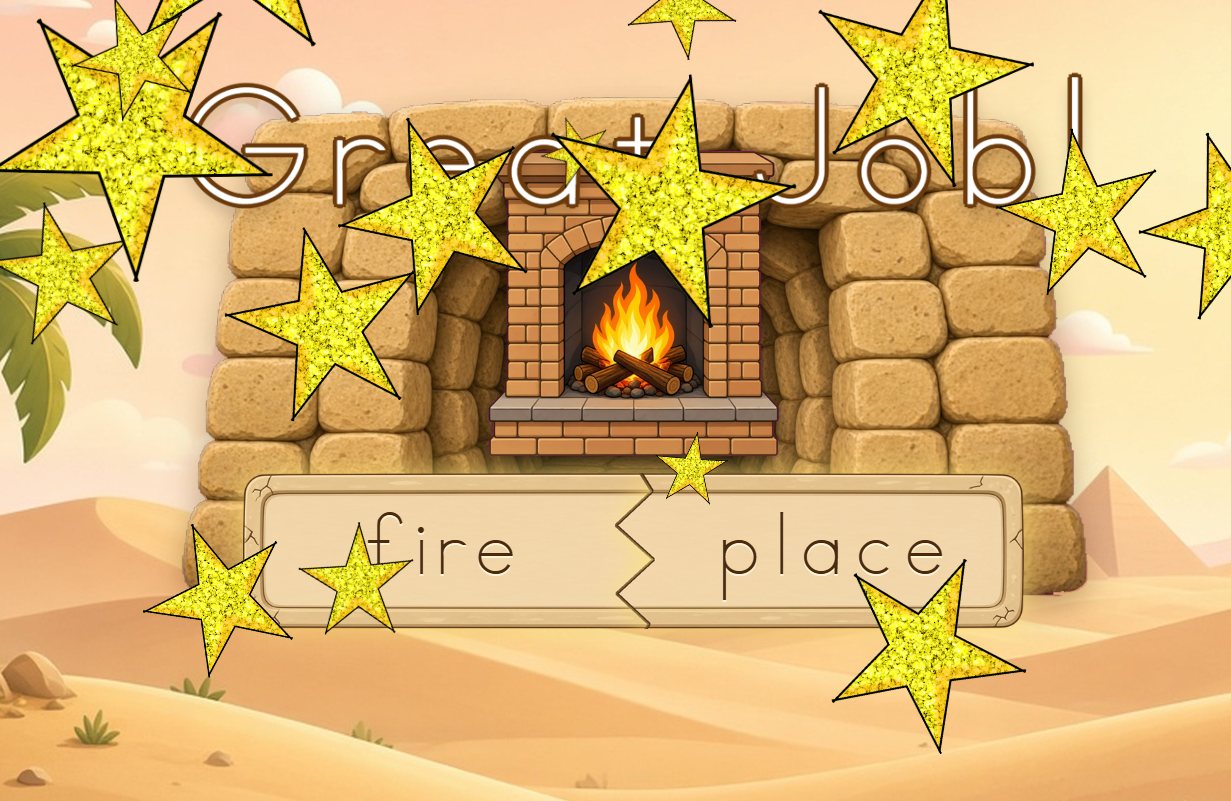 A word game celebrating a right answer